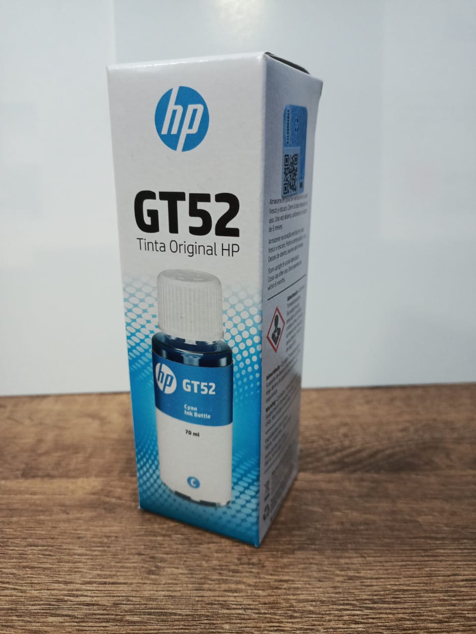 Botella De Tinta HP GT52 Cian Original Ingecopias